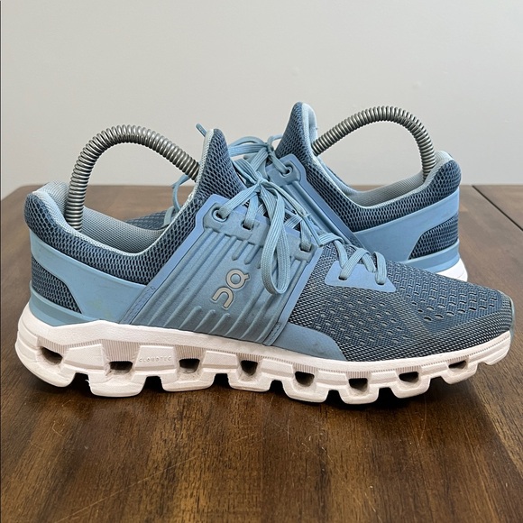 On Cloud Helion Cloudtec Running Sneakers in Light Blue Womens Size 8.5 - Picture 7 of 14